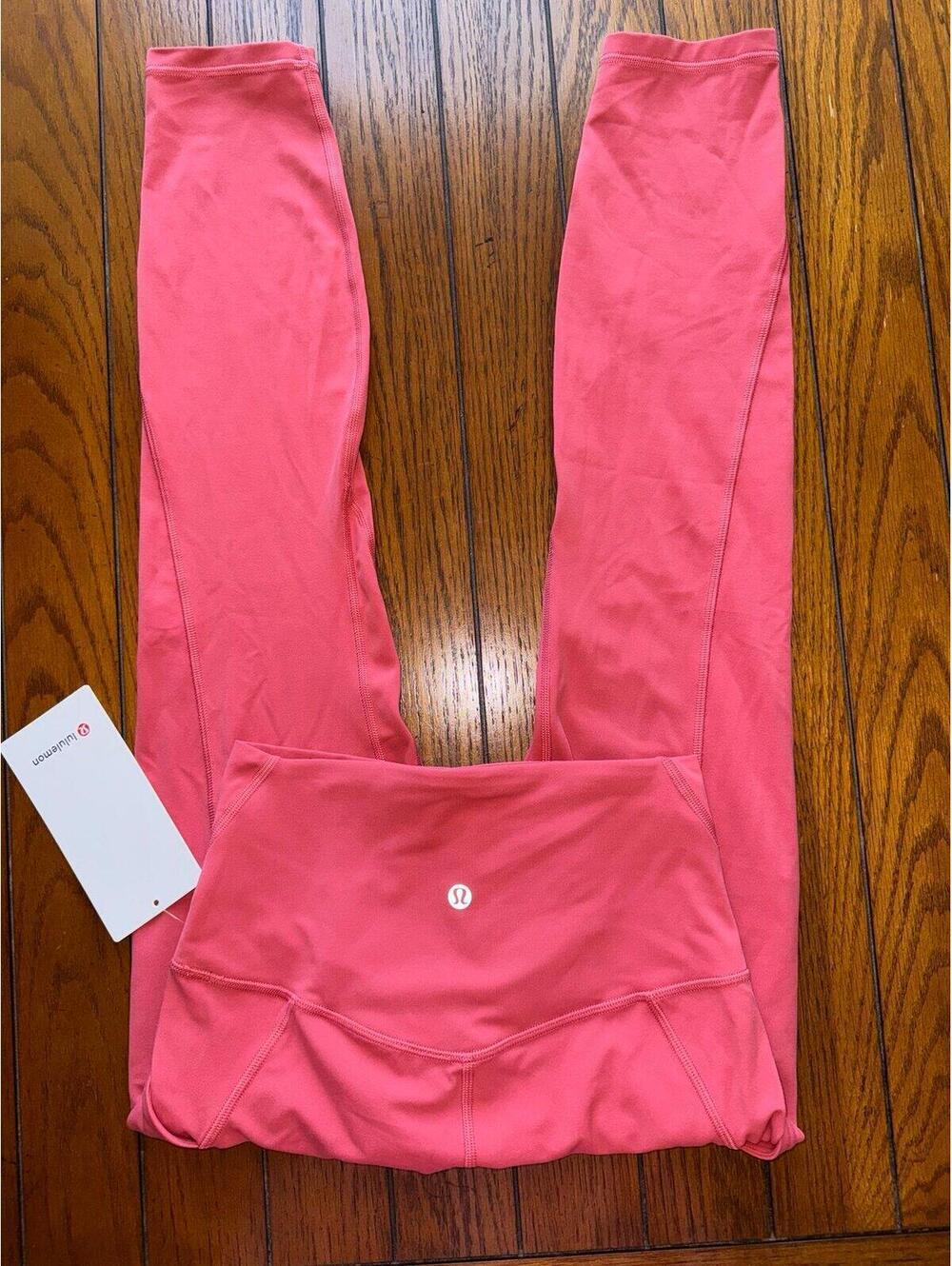 Lululemon Align With Pockets High Rise 25” Desert Red Size 4 NWT